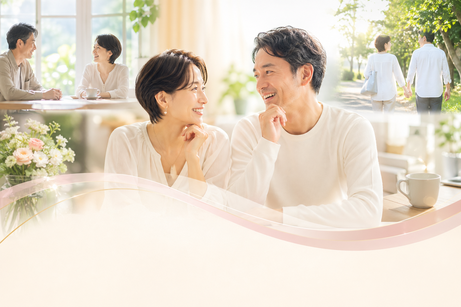 理想の結婚に向かって、一緒に歩み始めましょう。