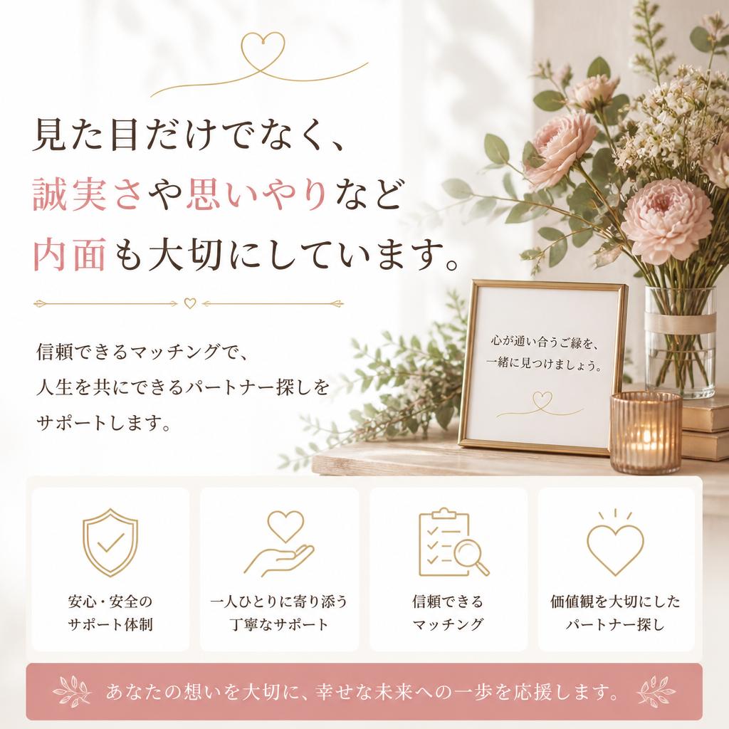 内面の魅力を大切にする出会い