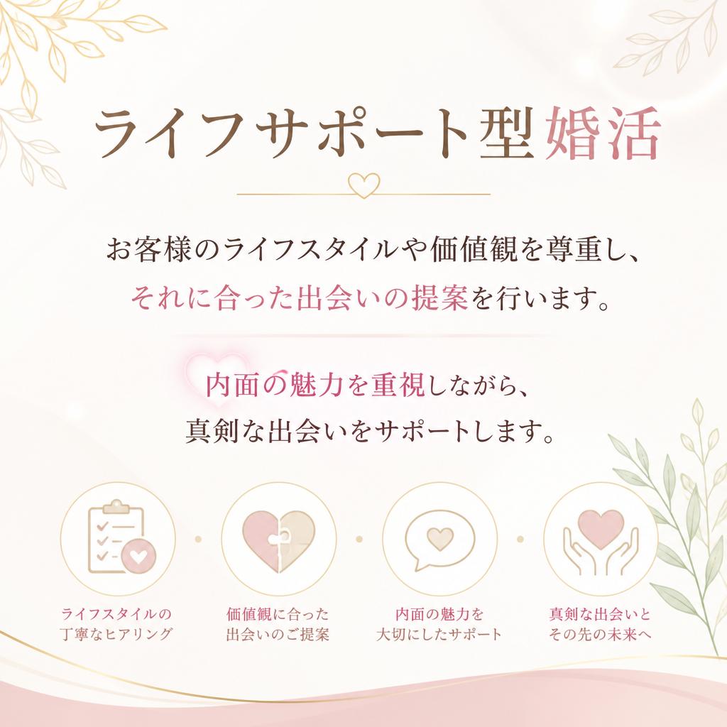 ライフサポート型婚活とは？