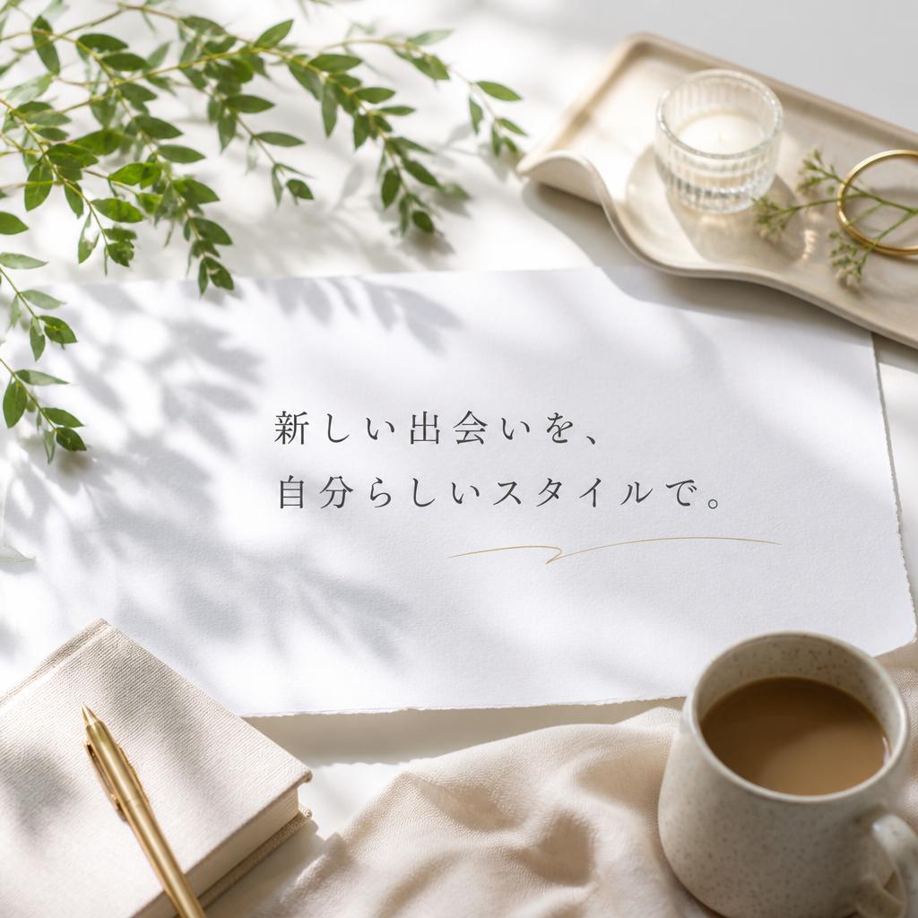新しい出会いを、自分らしいスタイルで。