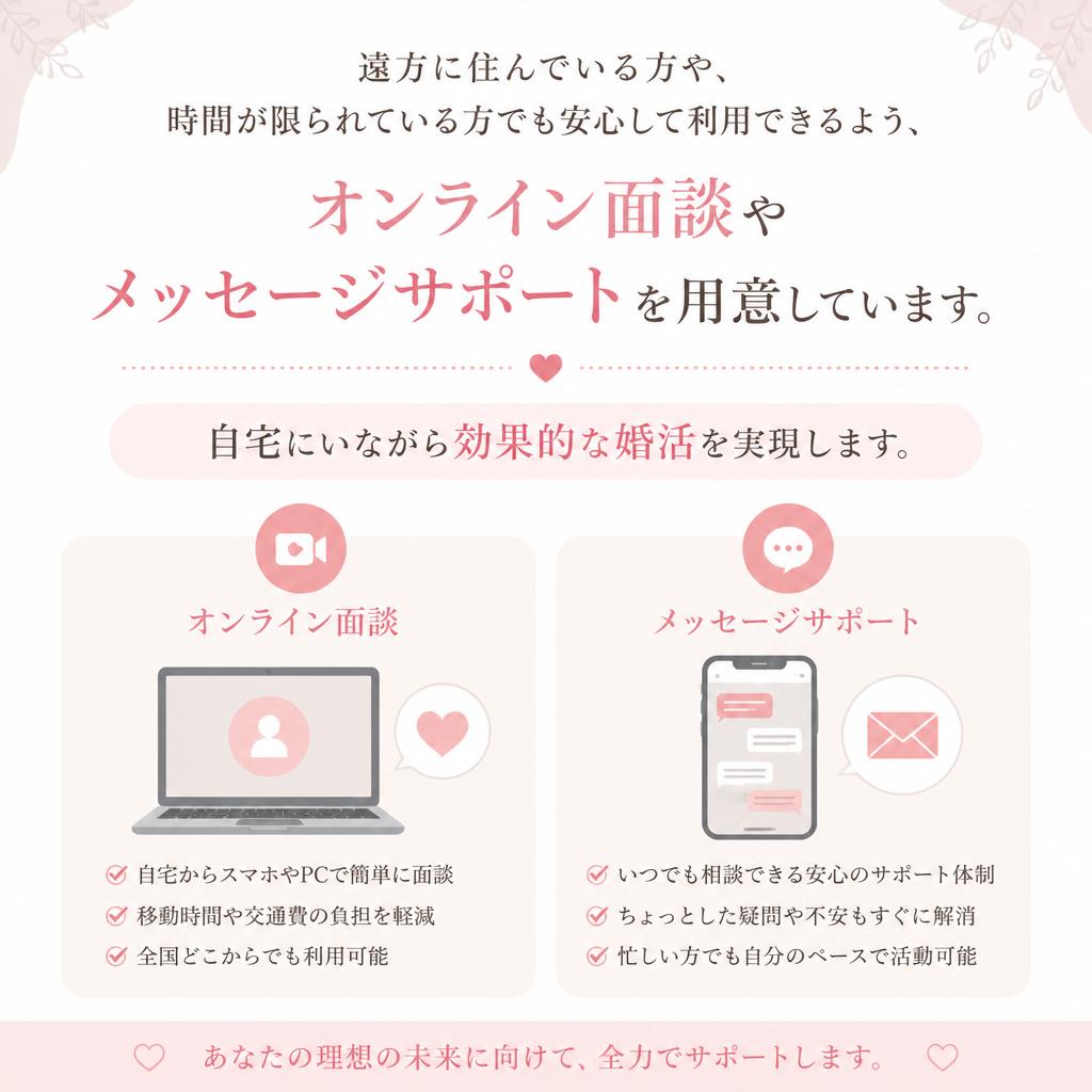 オンラインで気軽に参加できるサポート
