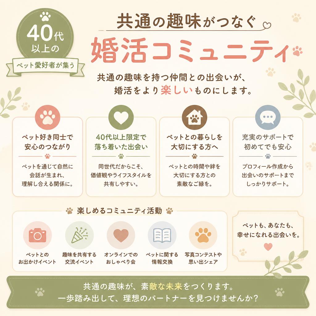 ペット好きが集まるコミュニティ