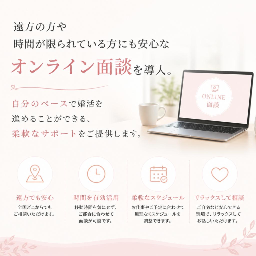 オンライン面談で快適な婚活