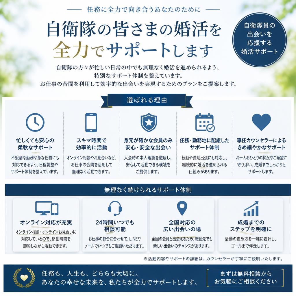 自衛隊員のための特別サポート