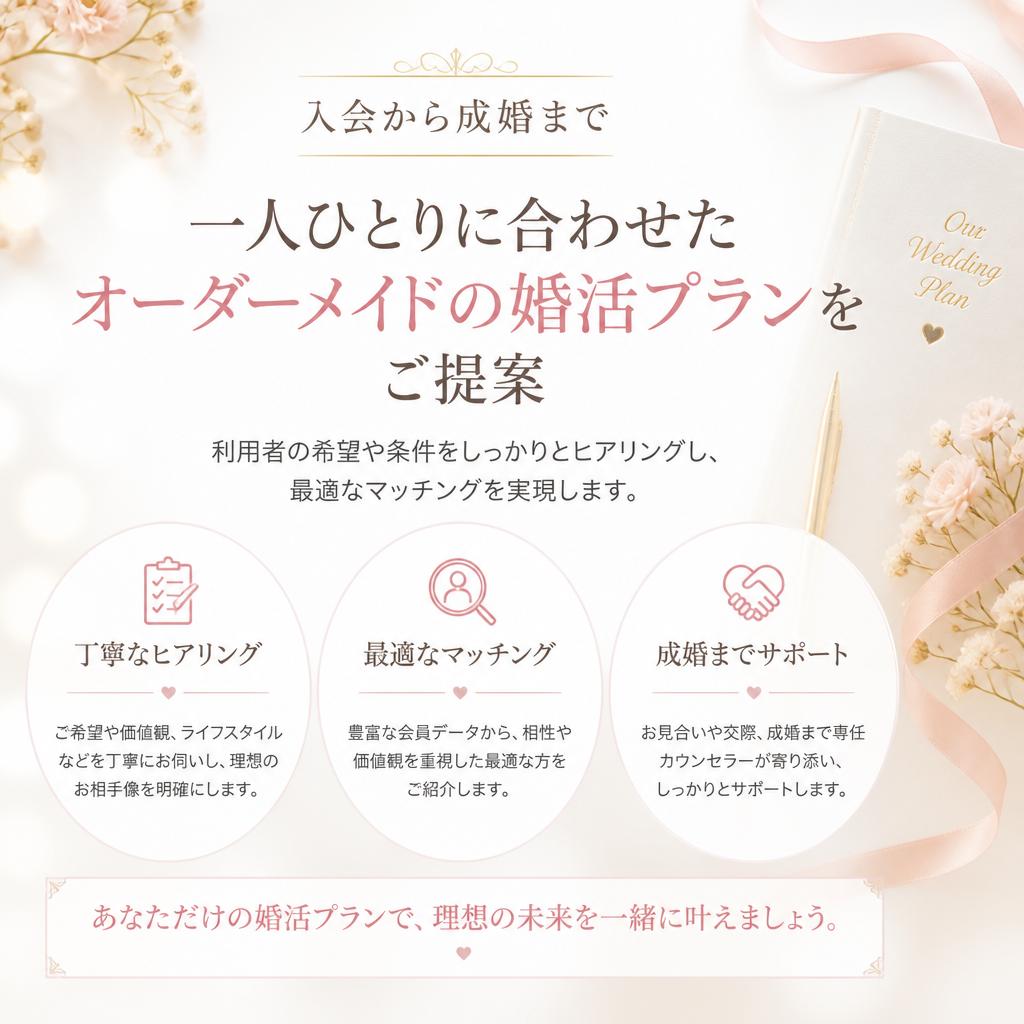 オーダーメイド婚活の魅力