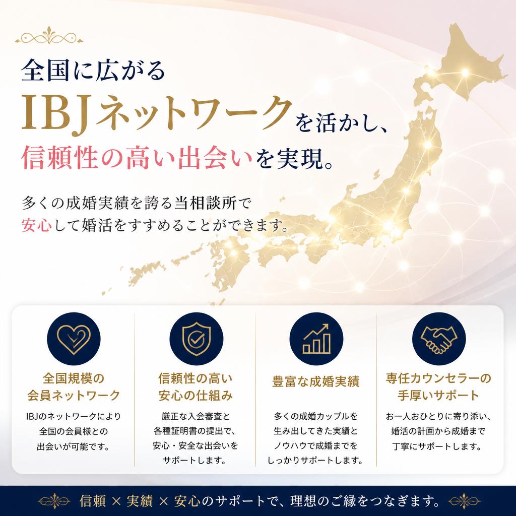 業界最大手IBJ加盟店の信頼