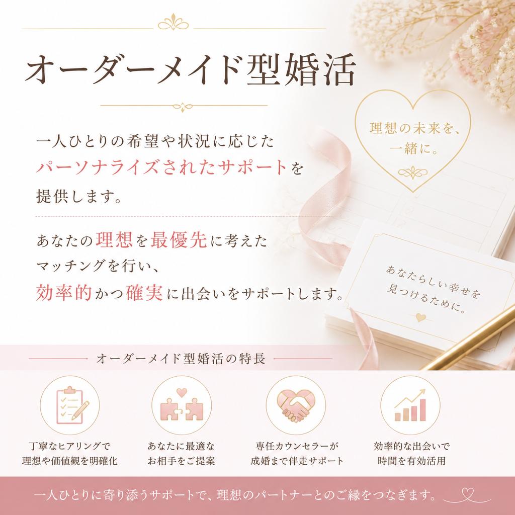 オーダーメイド型婚活とは？