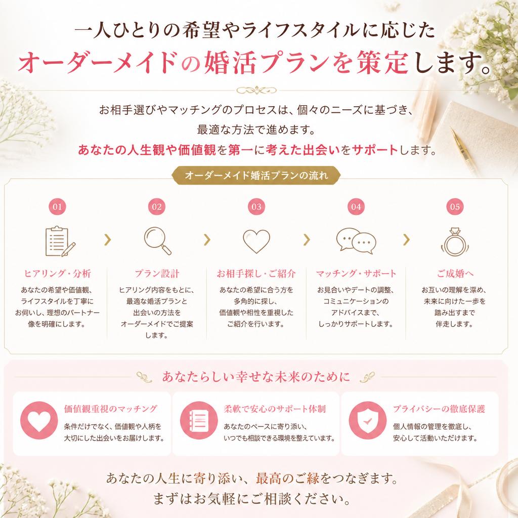 オーダーメイド型のサポート