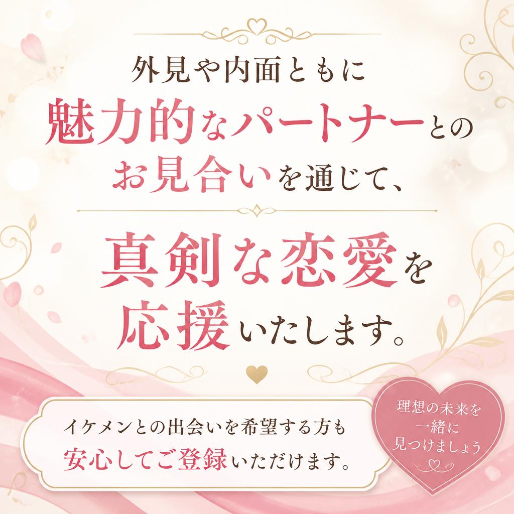 イケメンとの出会いを実現！