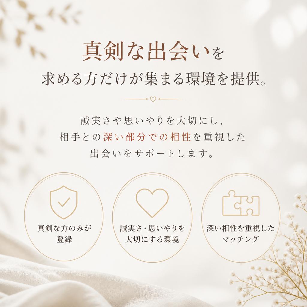 信頼できる出会いの場