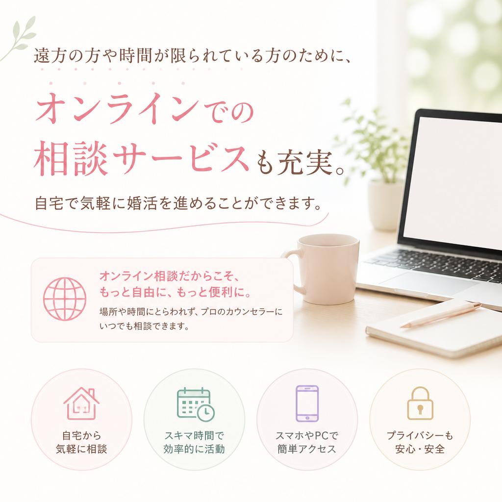 オンライン相談でさらなる便利さを