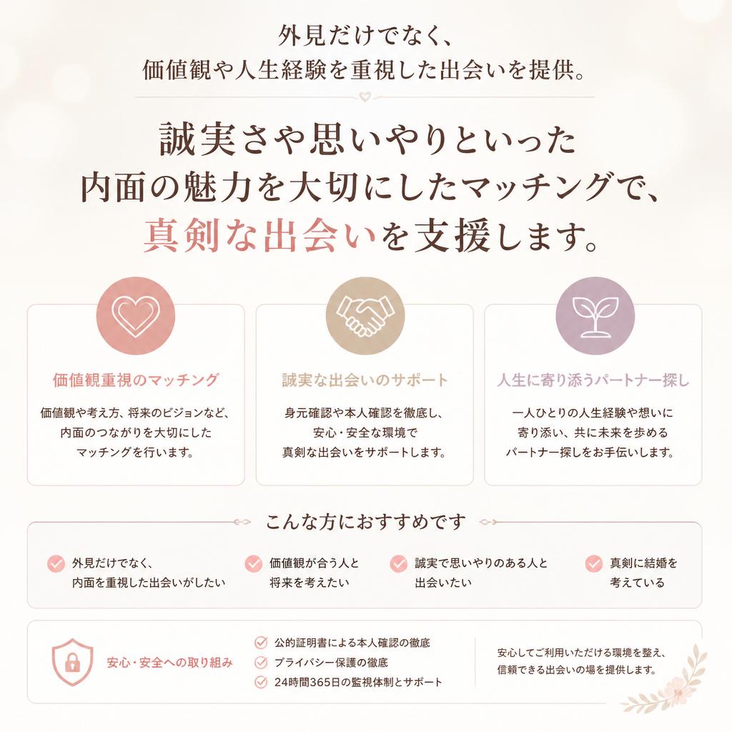 内面の魅力を引き出すマッチング